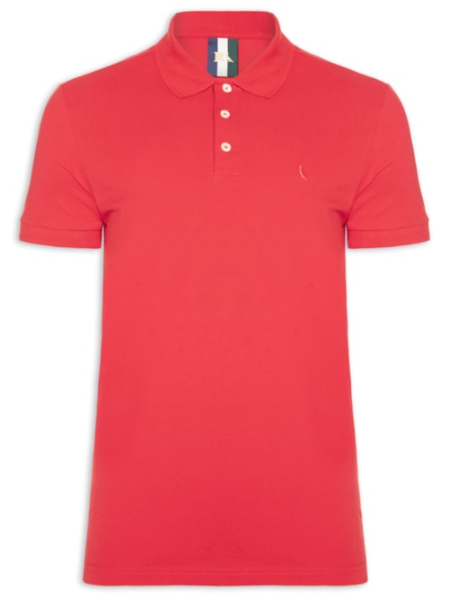 Polo Masculina Piquet Clássica - Vermelho