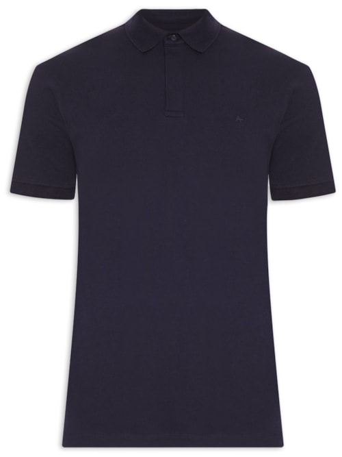 Polo Masculina Piquet Colorfix - Azul