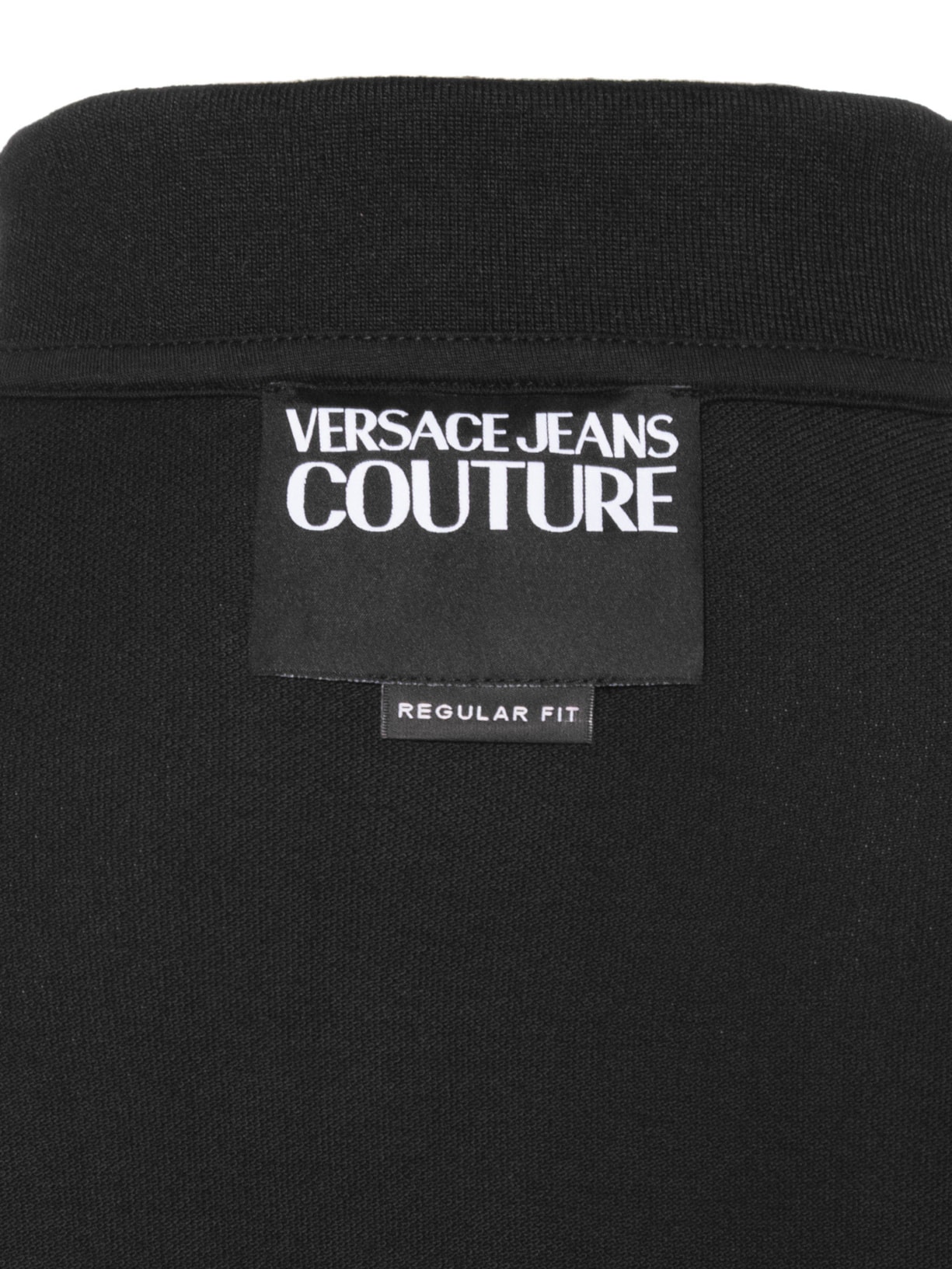 Polo Masculina Piquet Cotton Preto Versace Jeans Couture