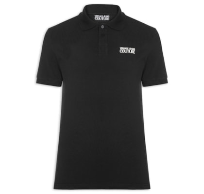Polo Masculina Piquet Cotton - Preto