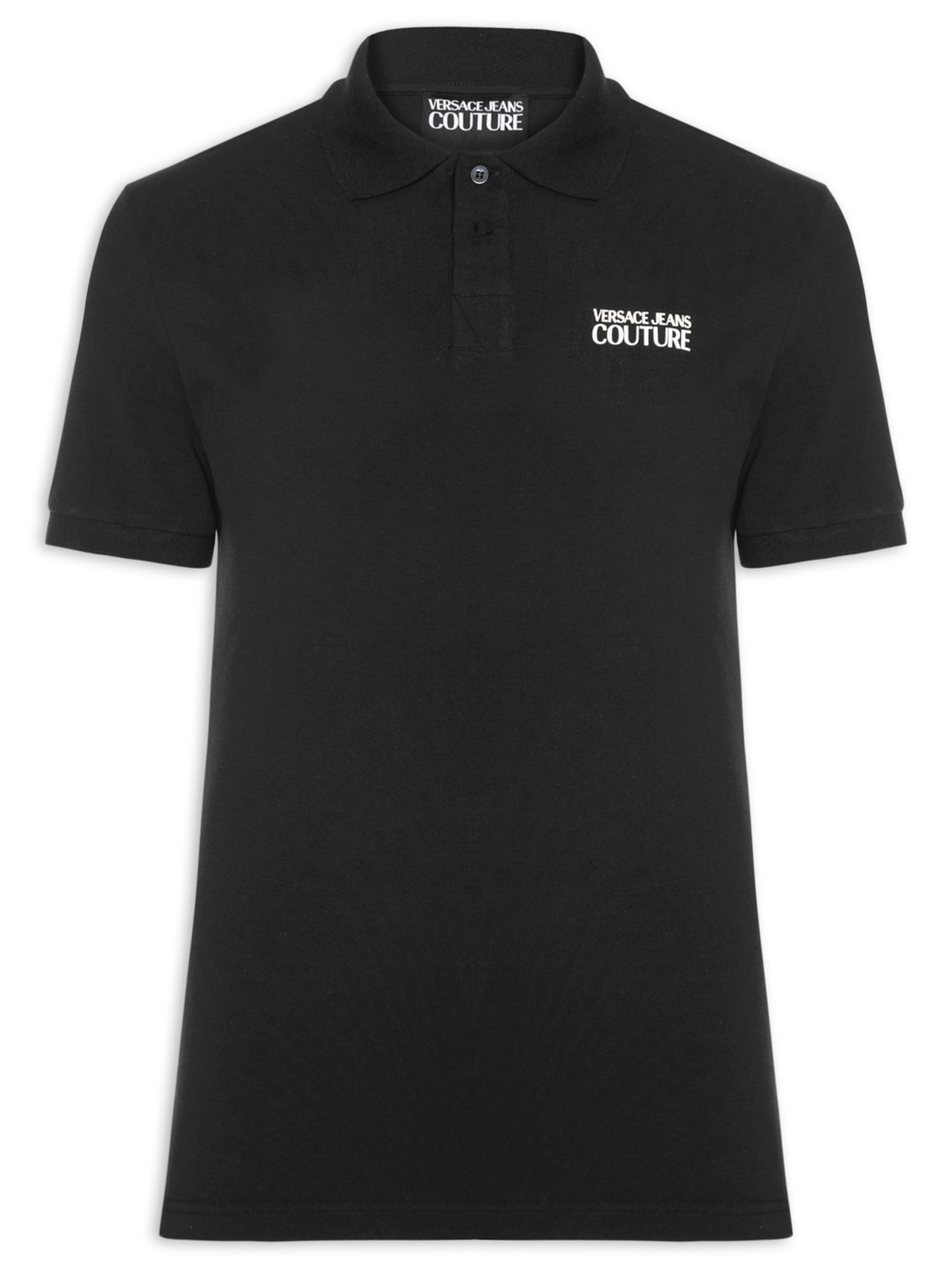 Polo Masculina Piquet Cotton - Preto