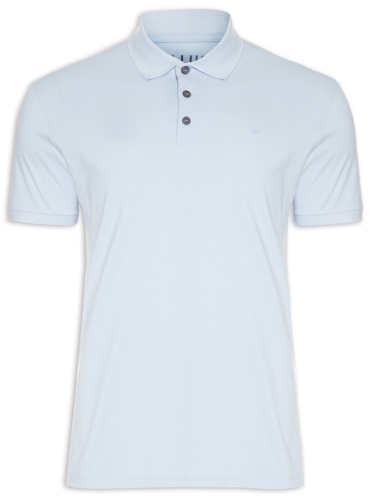 Polo Masculina Piquet Easa Classic Manga Curta - Azul