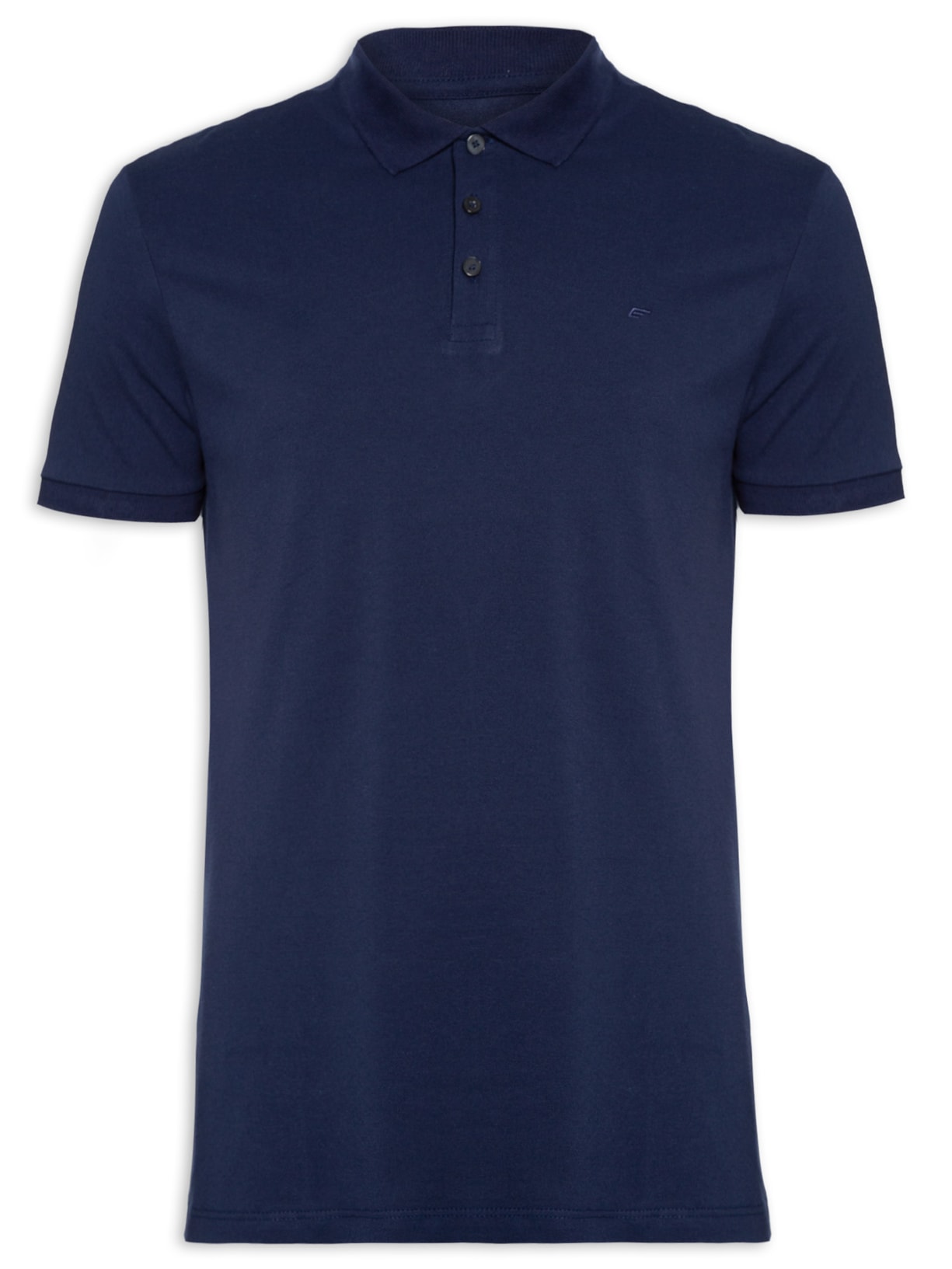 Polo Masculina Piquet Easa Classic Manga Curta - Azul