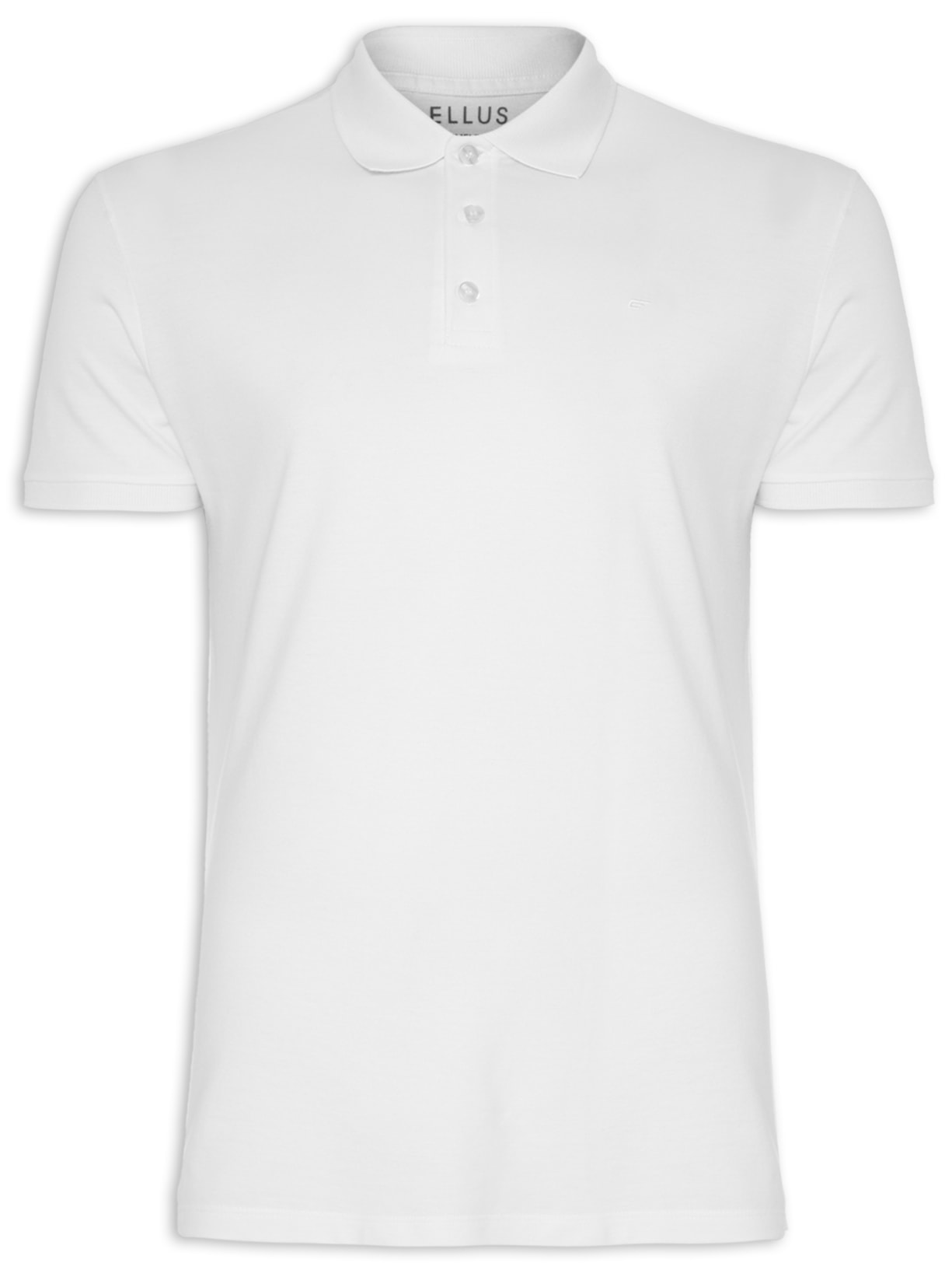 Polo Masculina Piquet Easa Classic Manga Curta - Branco