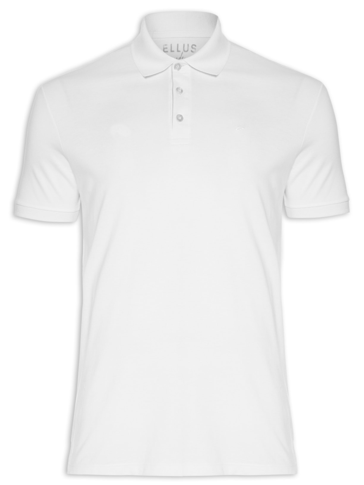 Polo Masculina Piquet Easa Classic Manga Curta - Branco