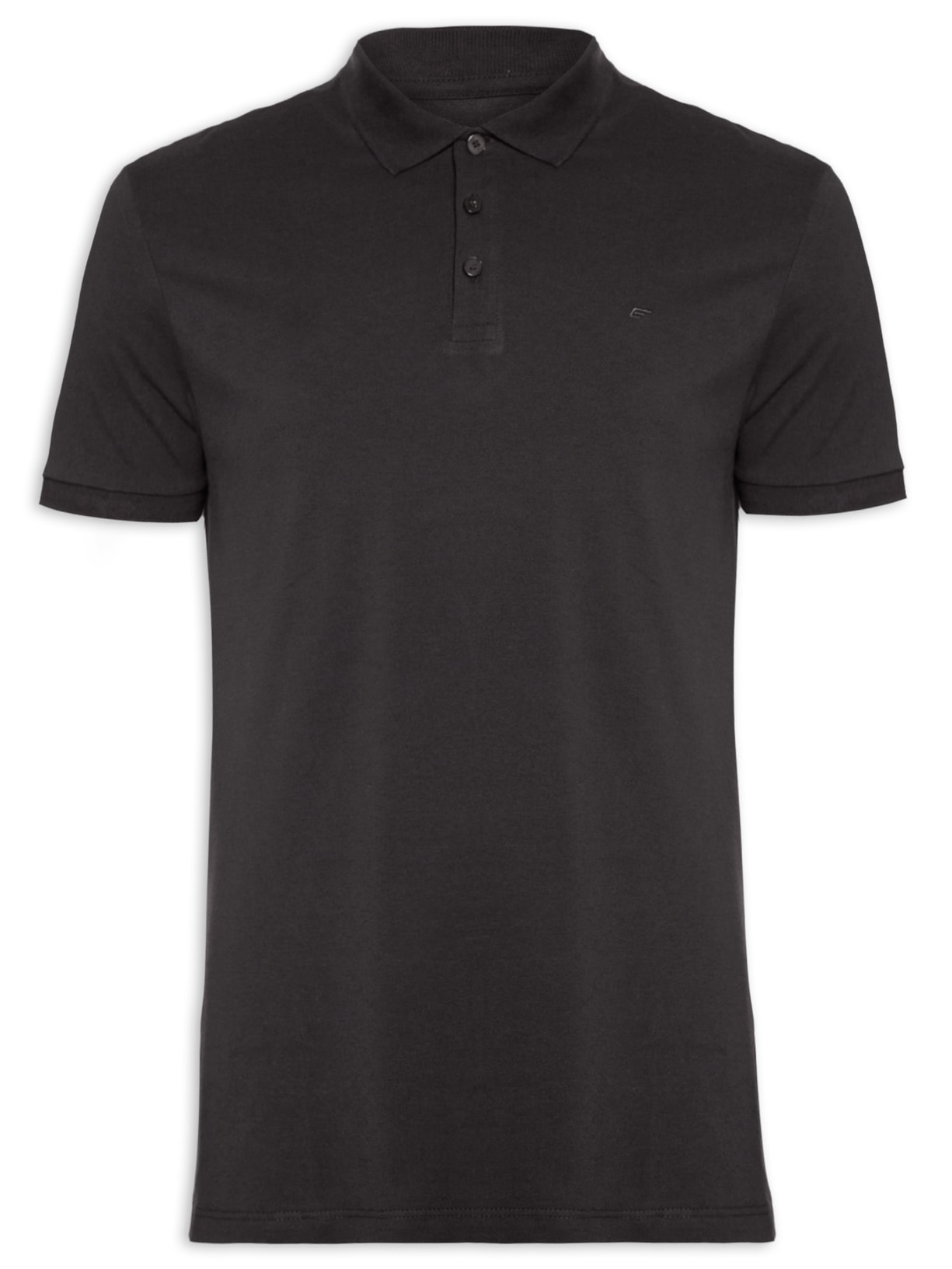 Polo Masculina Piquet Easa Classic Manga Curta - Cinza