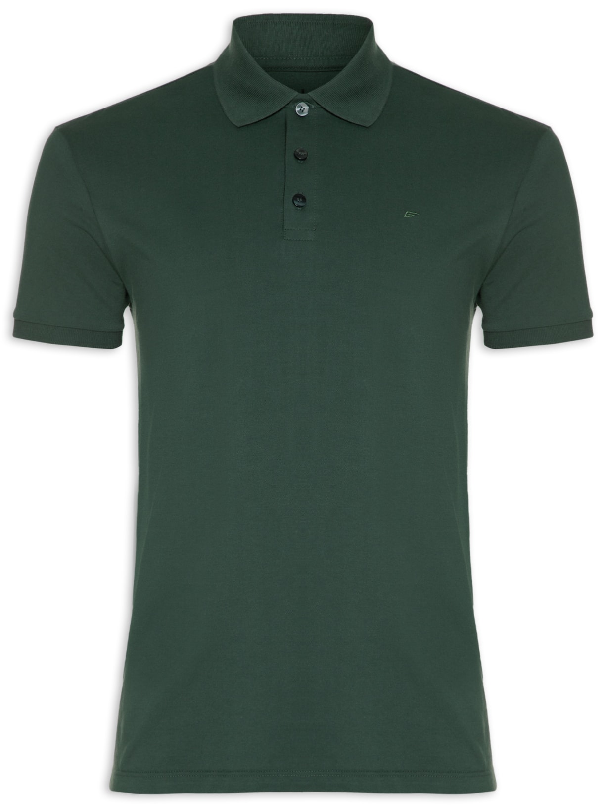 Polo Masculina Piquet Easa Classic Manga Curta - Verde