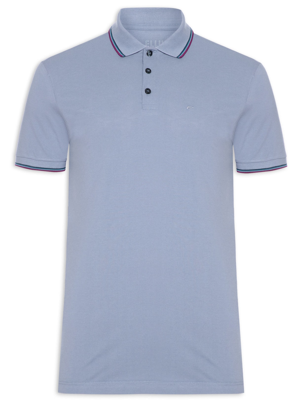 Polo Masculina Piquet Easa Friso Classic - Azul