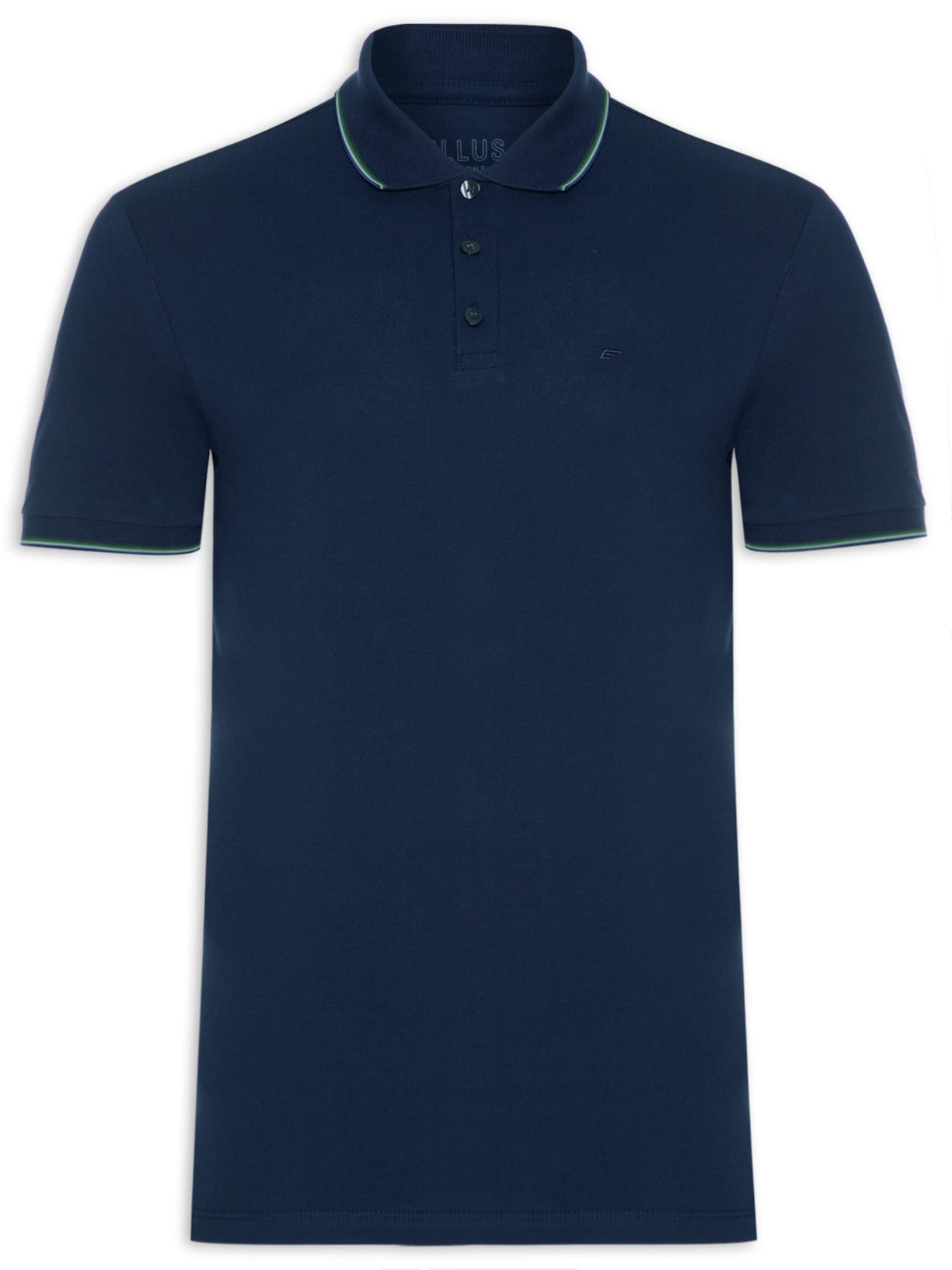 Polo Masculina Piquet Easa Friso Classic - Azul