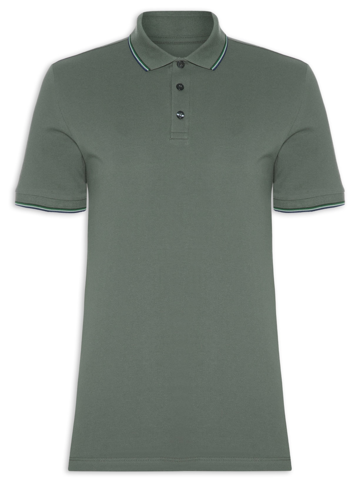 Polo Masculina Piquet Easa Friso Classic - Verde