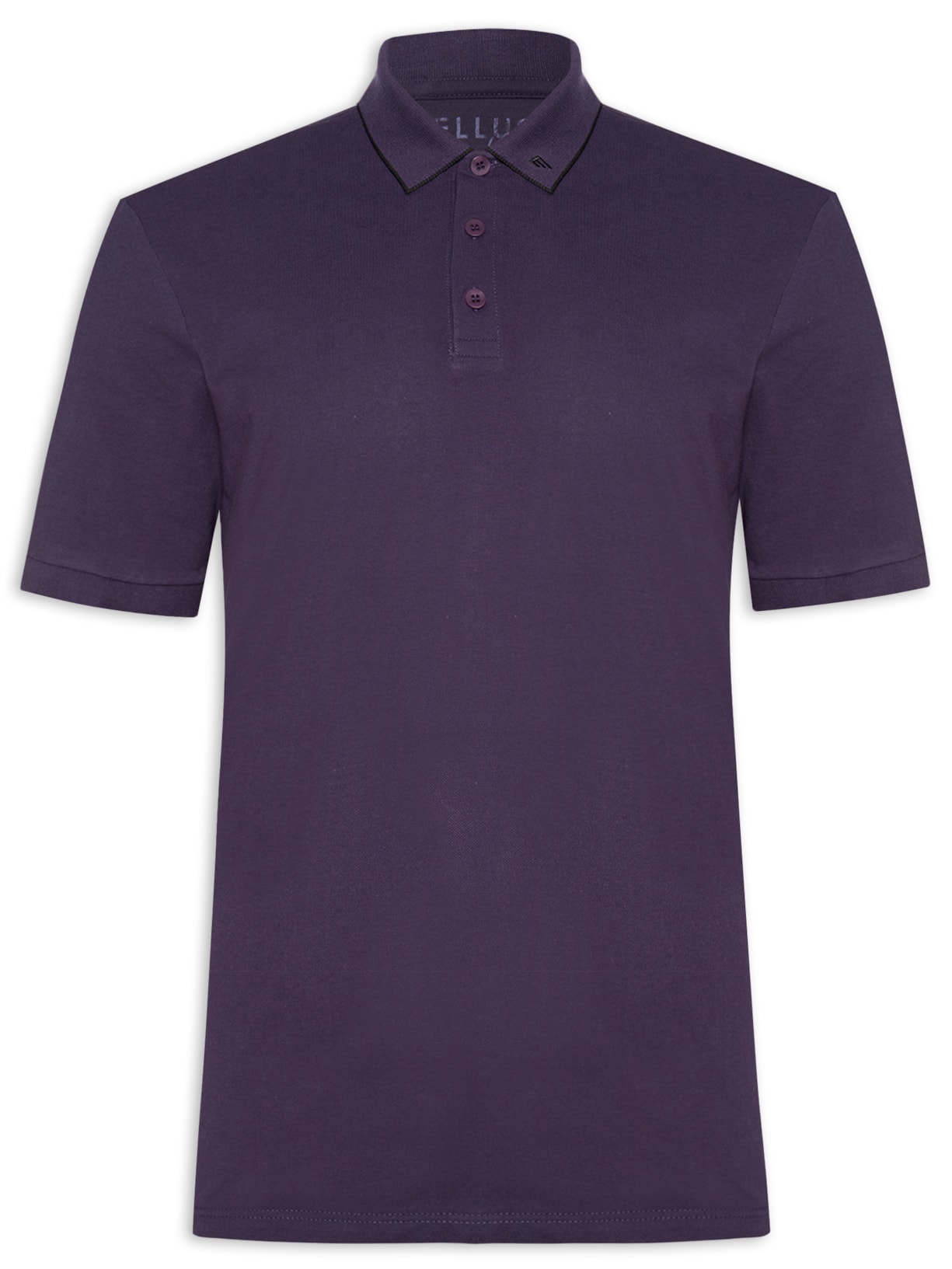Polo Masculina Piquet Ease Collar Classic Manga Curta - Roxo