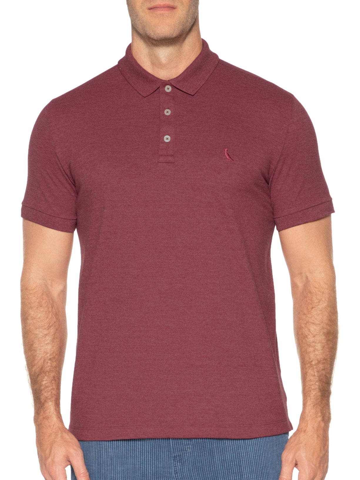 Polo Masculina Piquet Enxuto Vermelho Reserva
