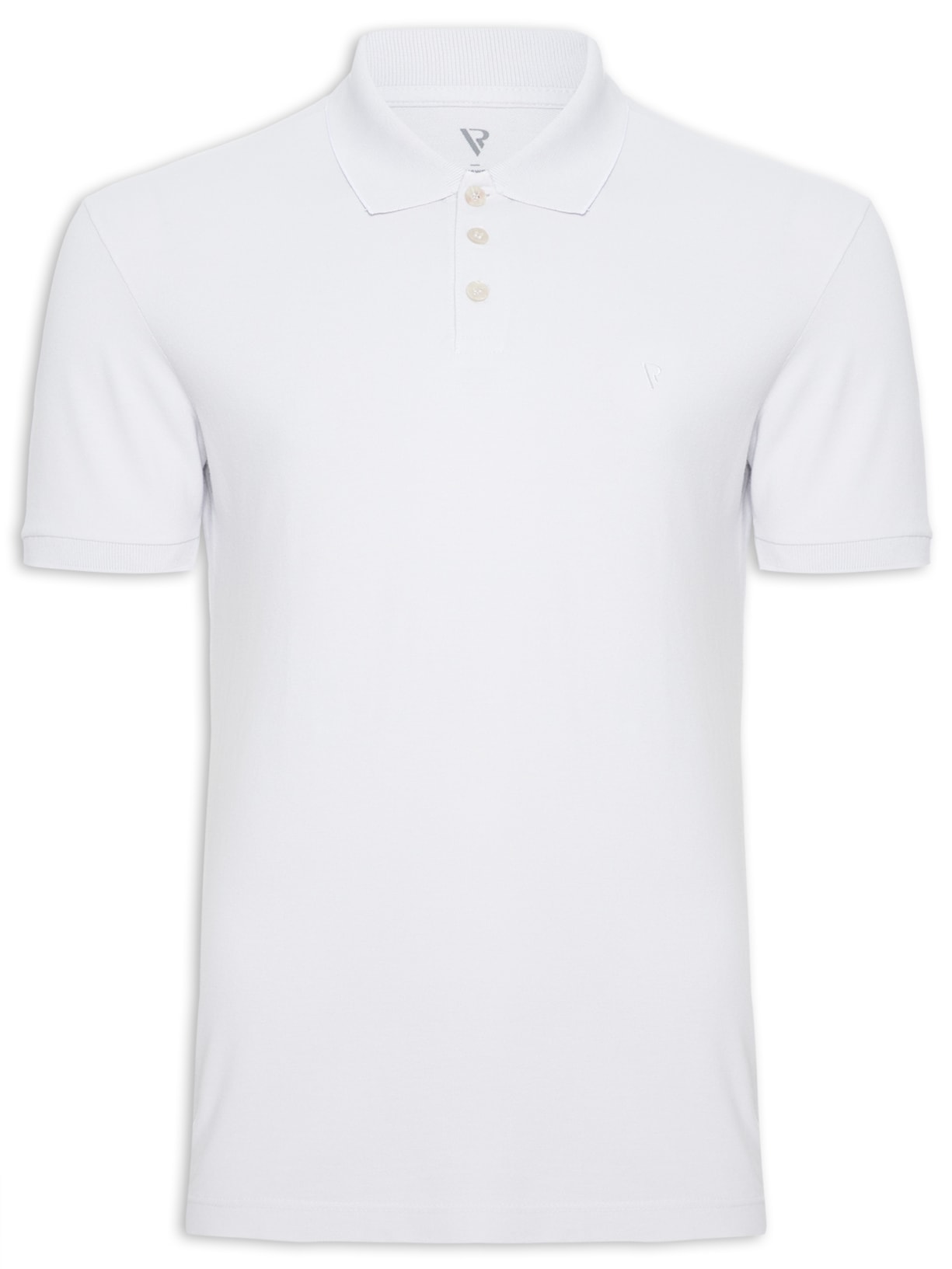 Polo Masculina Piquet Frieze - Cinza