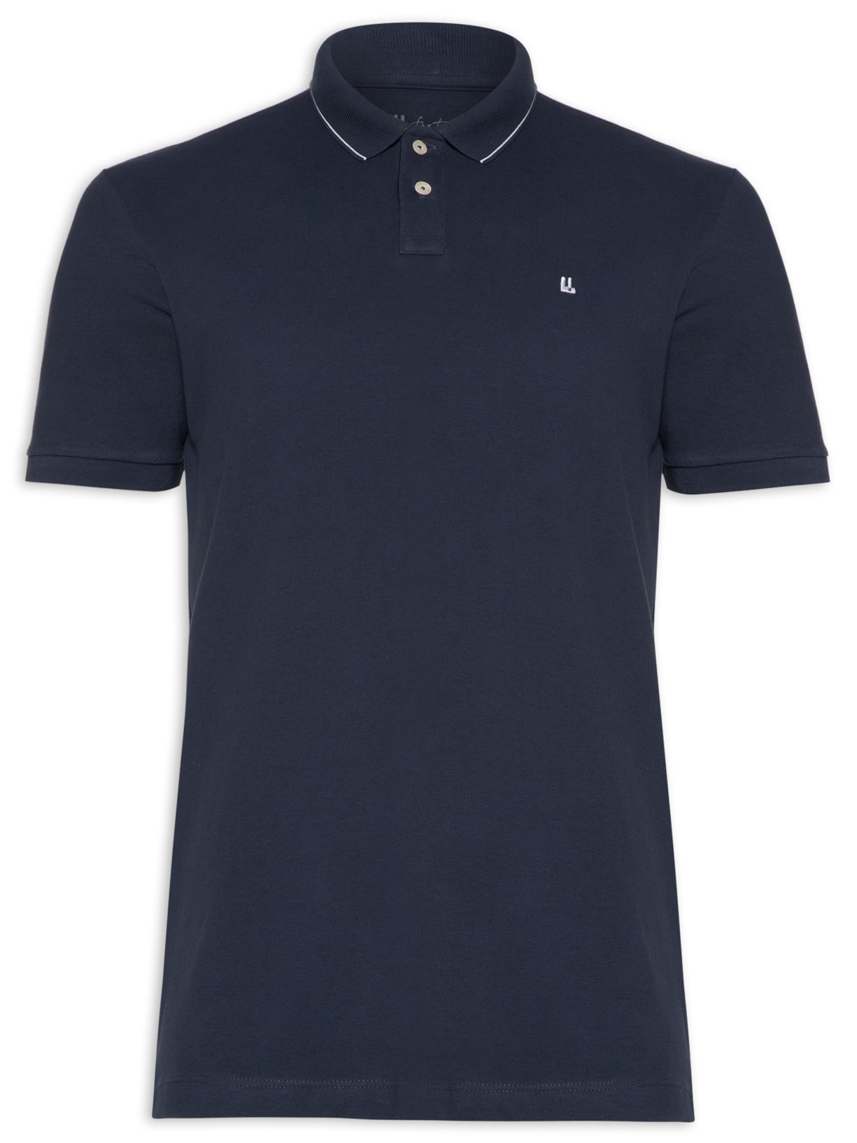 Polo Masculina Piquet Friso New - Azul