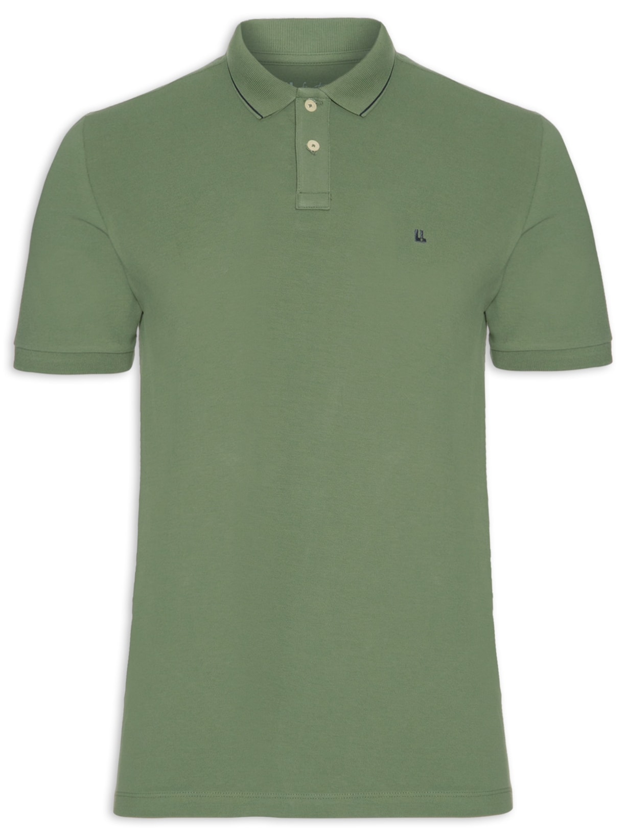Polo Masculina Piquet Friso New - Verde