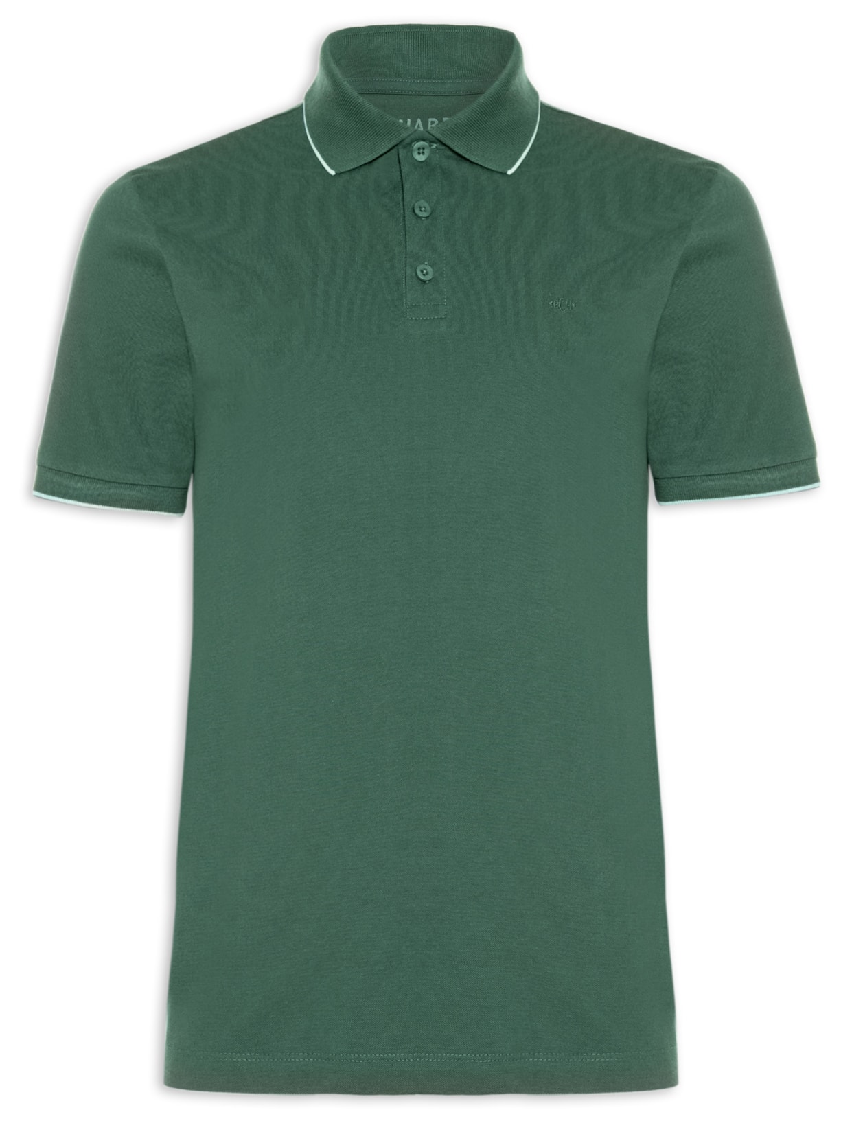 Polo Masculina Piquet Friso Simple Mc - Verde