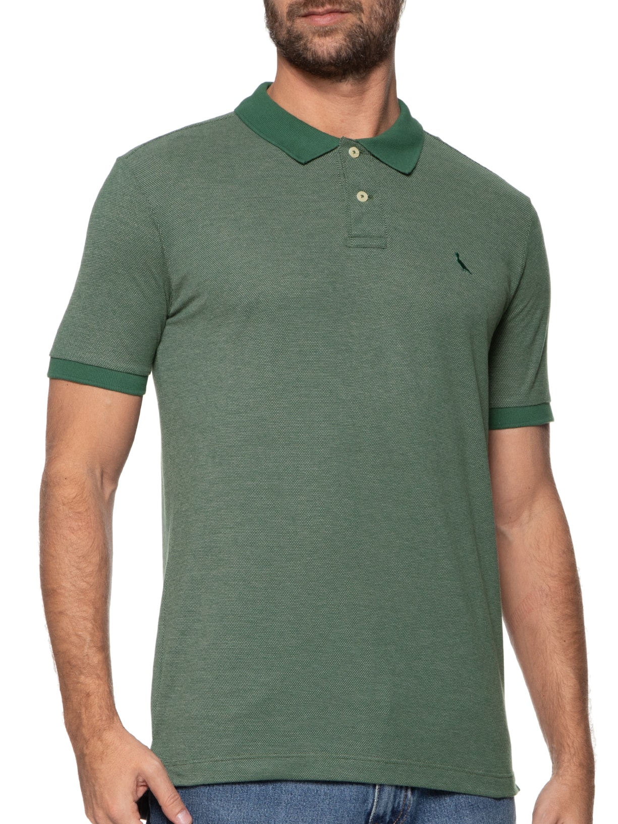 Polo Masculina Piquet Gilles Verde Reserva