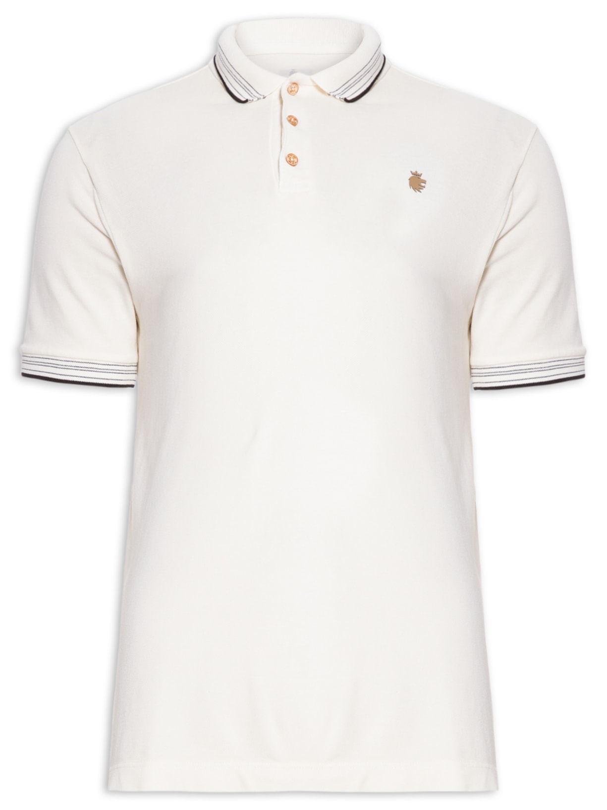 Polo Masculina Piquet Gilmour - Off White