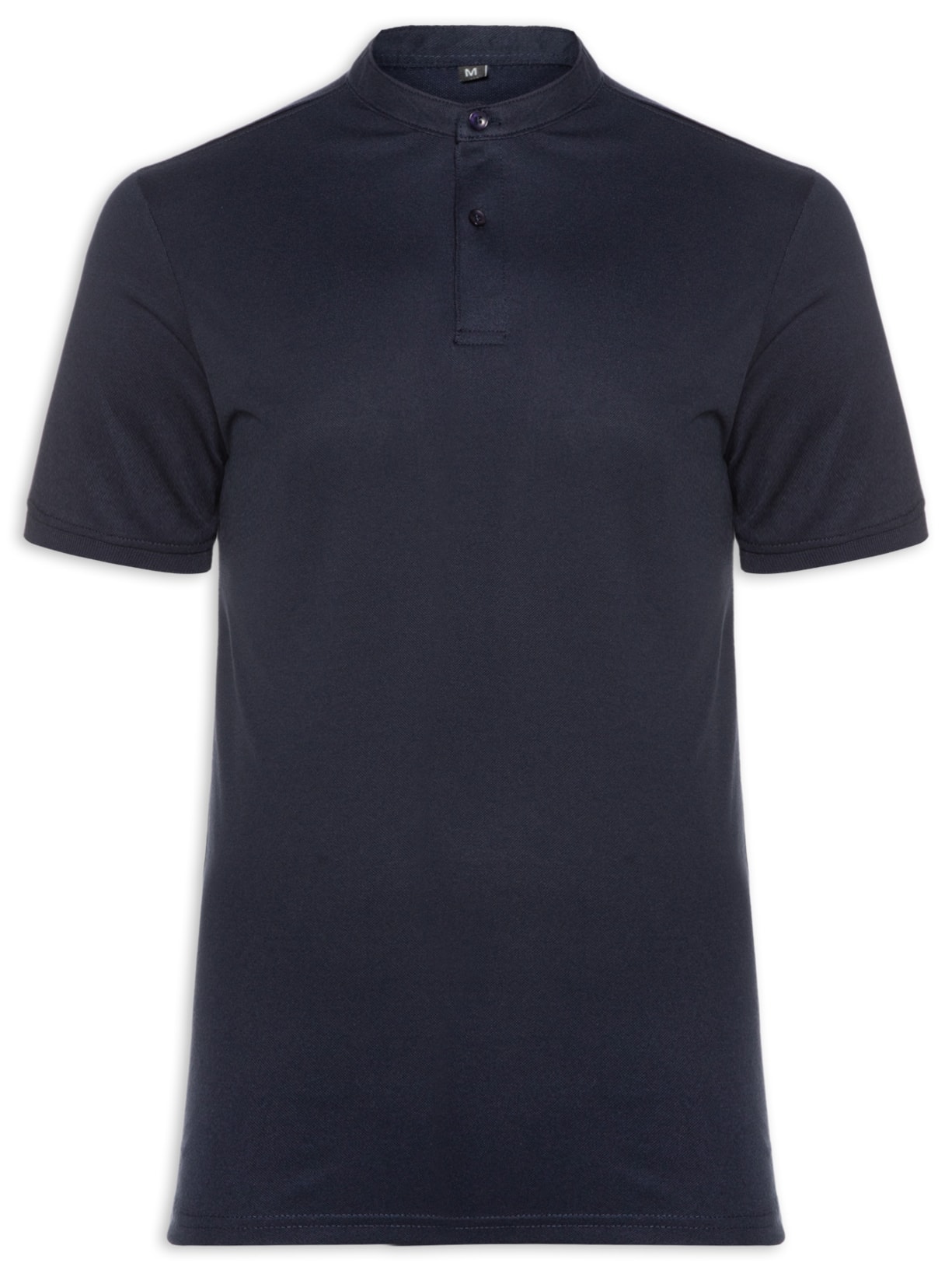 Polo Masculina Piquet Gola Padre - Azul