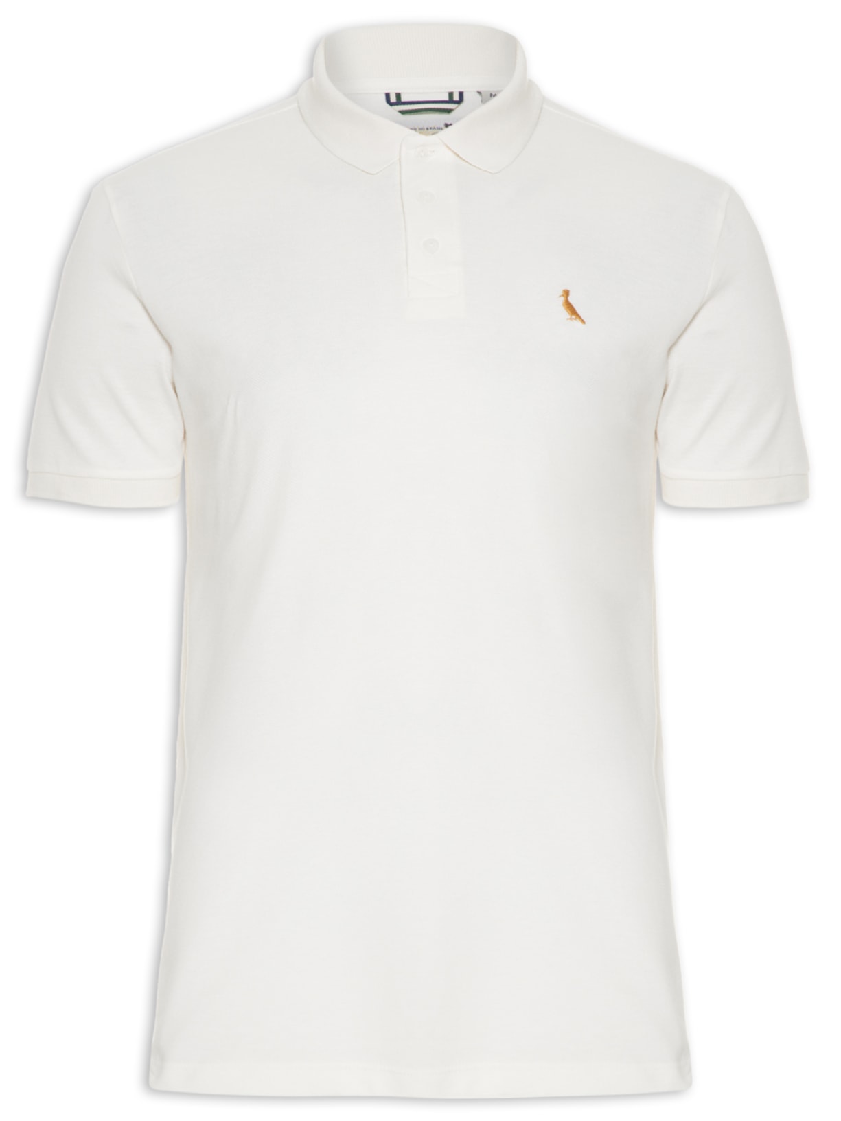 Polo Masculina Piquet Jazz - Off White