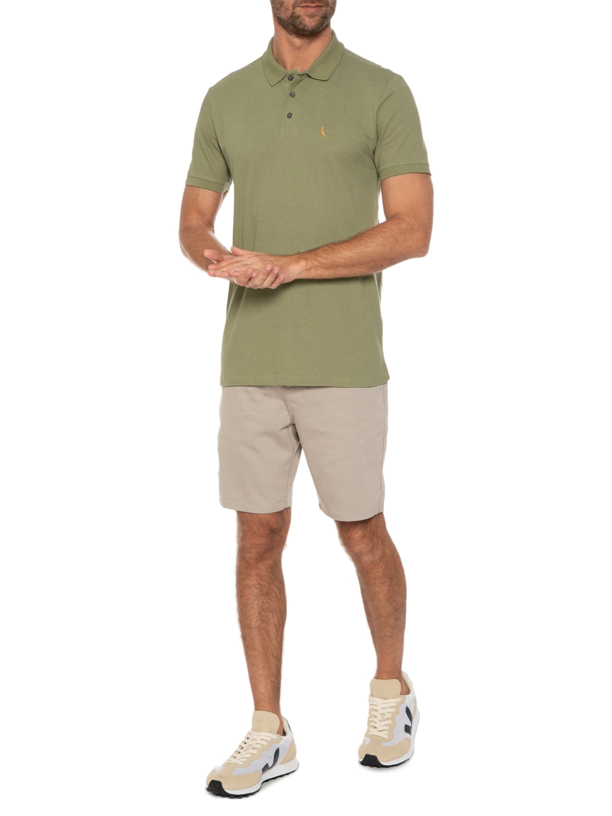 Polo Masculina Piquet Jazz Verde Reserva