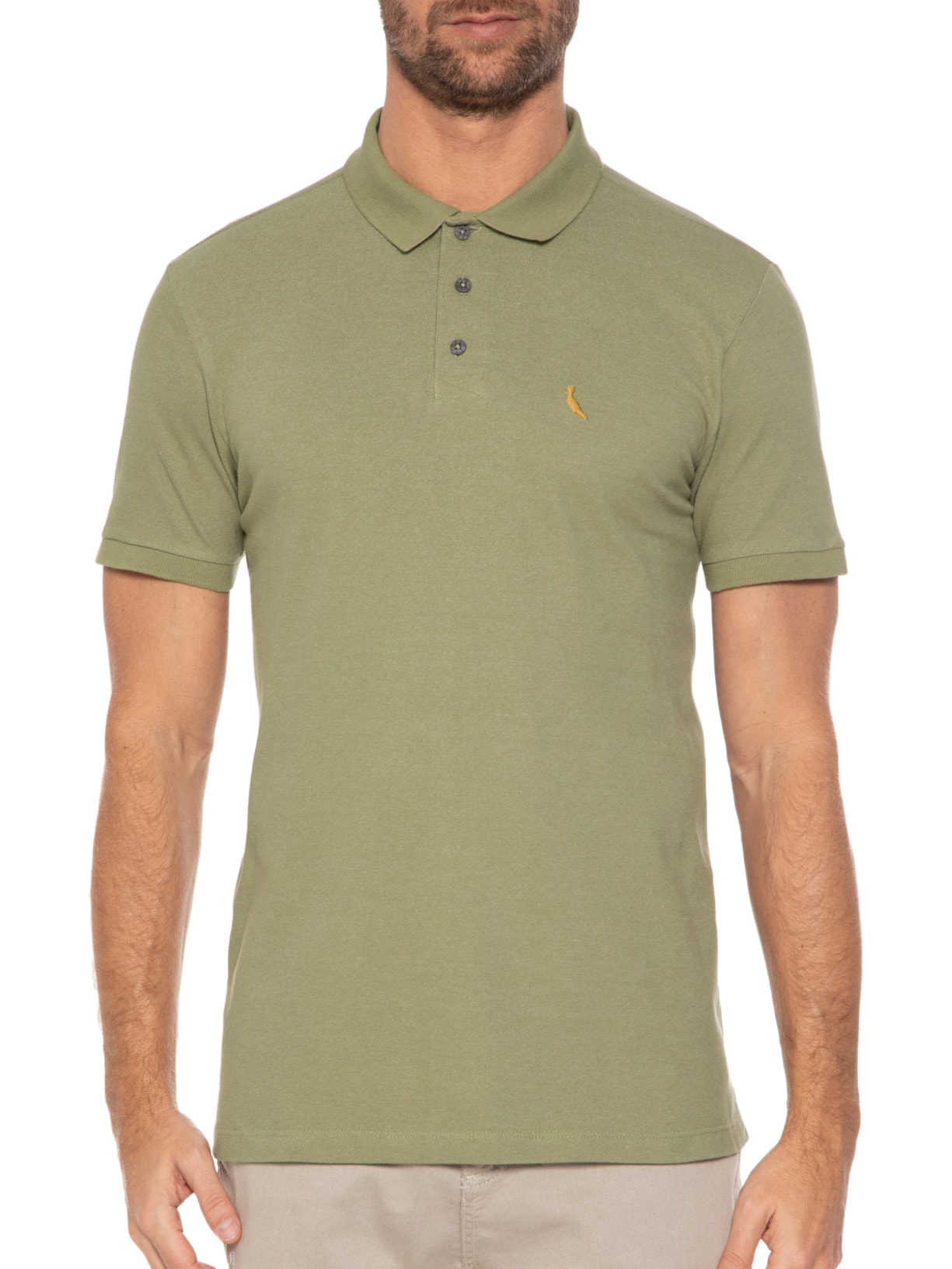 Polo Masculina Piquet Jazz Verde Reserva