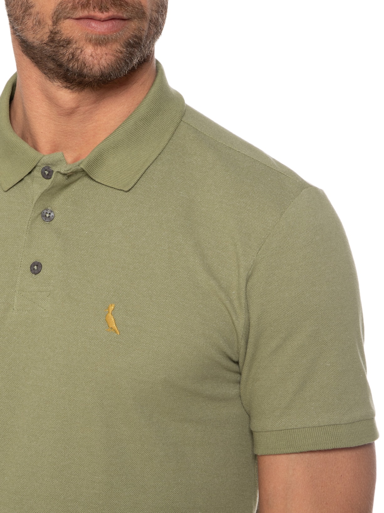 Polo Masculina Piquet Jazz Verde Reserva