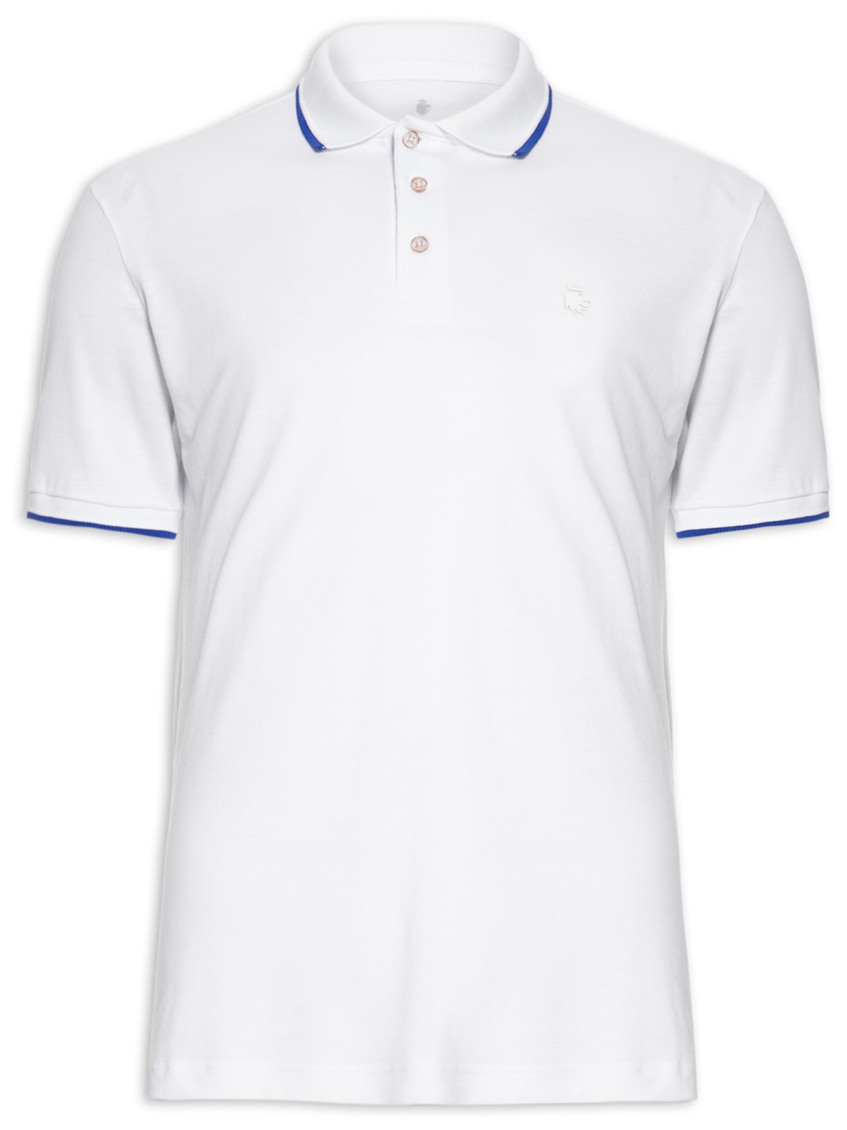 Polo Masculina Piquet Lennon - Branco