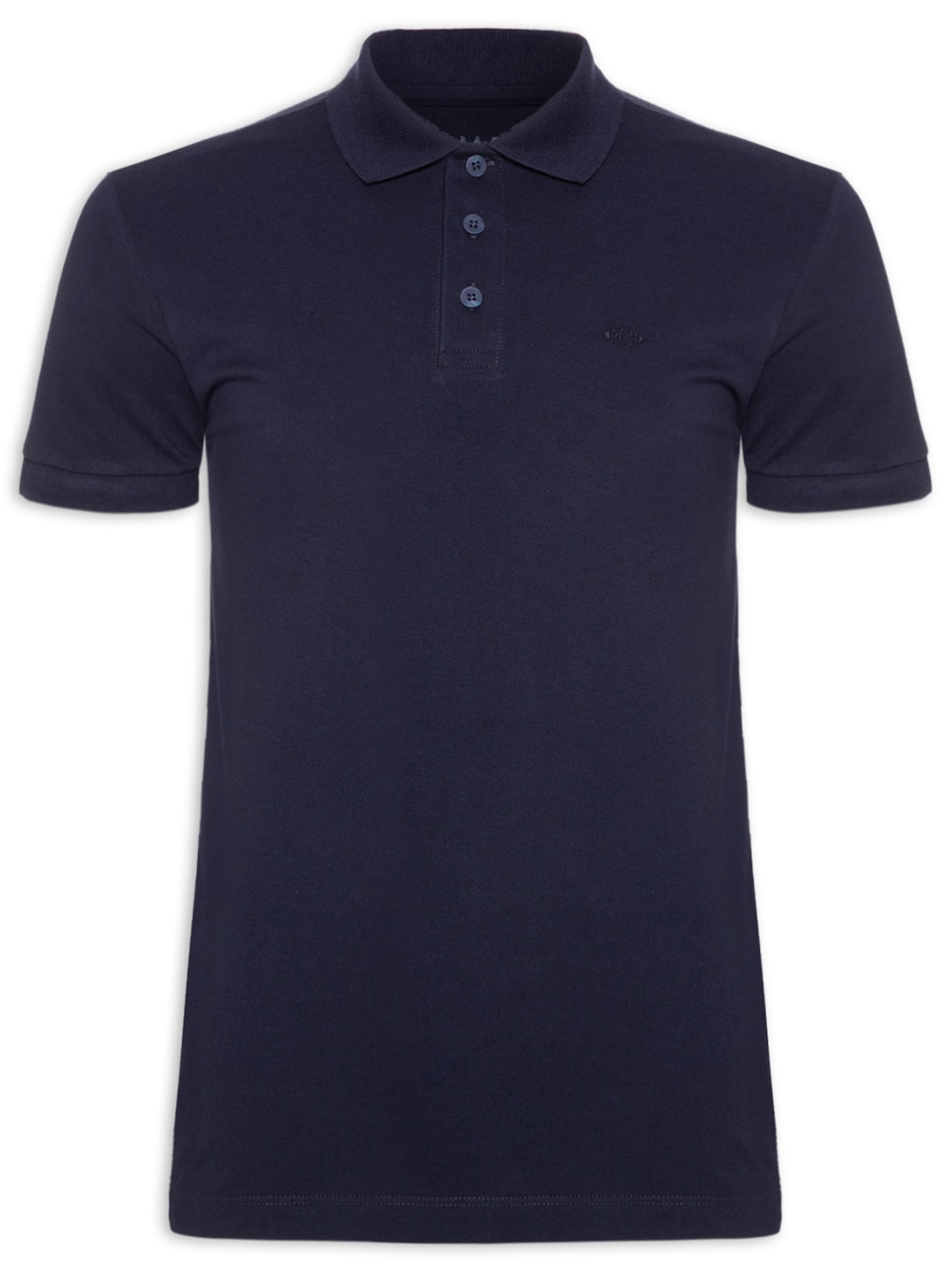 Polo Masculina Piquet Lisa - Azul