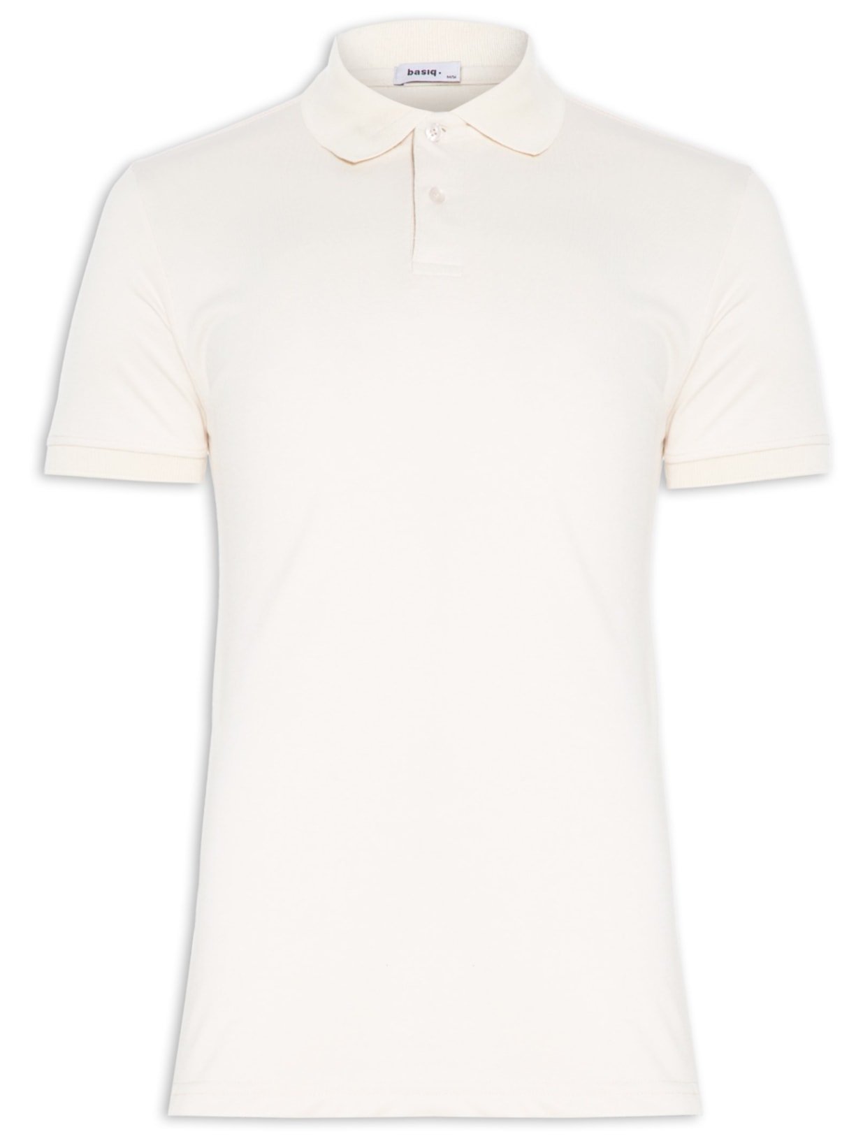 Polo Masculina Piquet Lisa - Bege