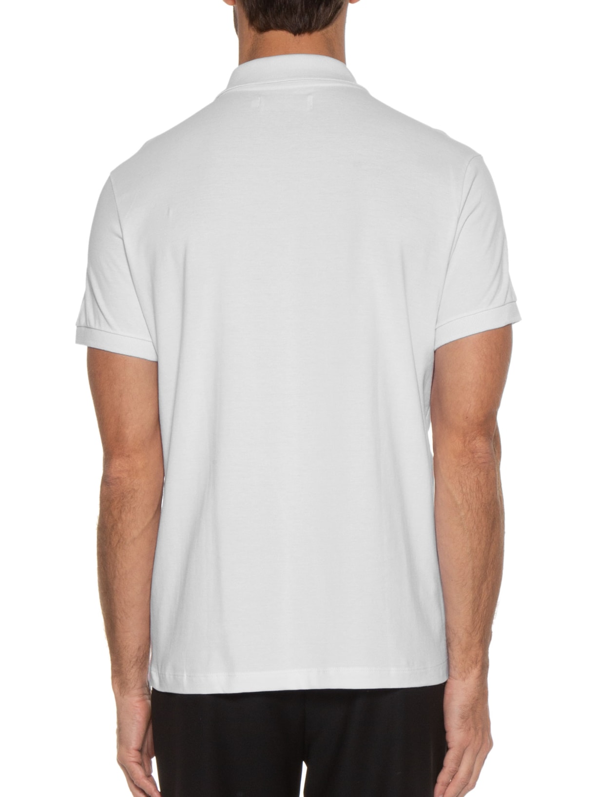 Polo Masculina Piquet Lisa Branco Richards