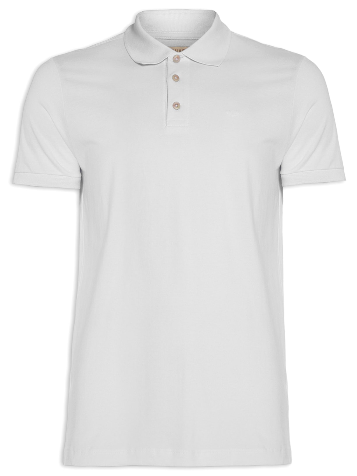 Polo Masculina Piquet Lisa Branco Richards