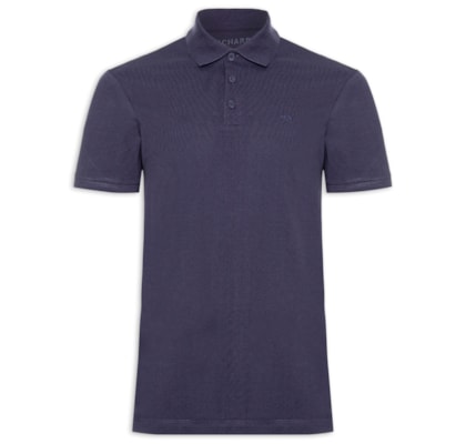 Polo Masculina Piquet Lisa Mc - Azul
