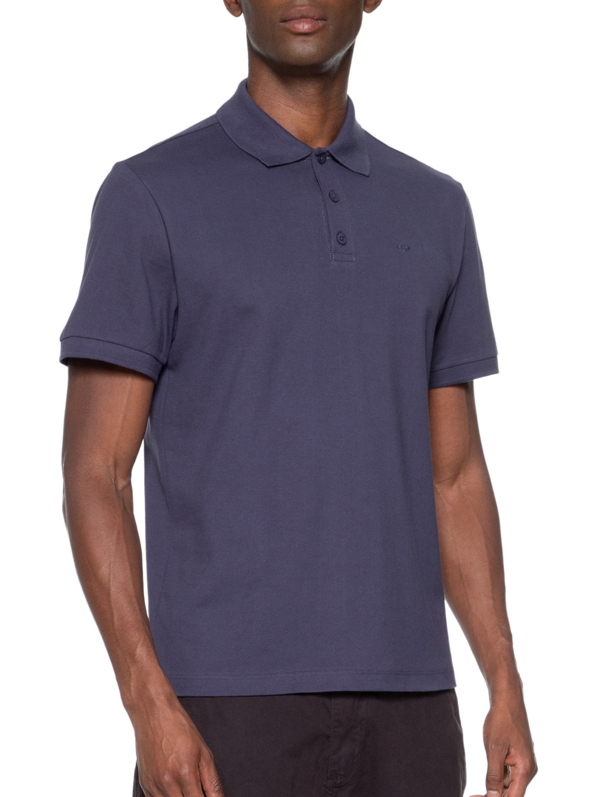 Polo Masculina Piquet Lisa Mc Azul Richards