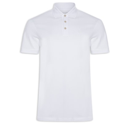 Polo Masculina Piquet Lisa Mc - Branco