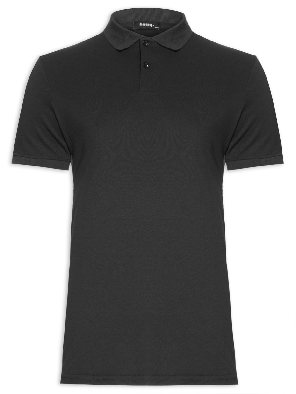 Polo Masculina Piquet Lisa - Preto