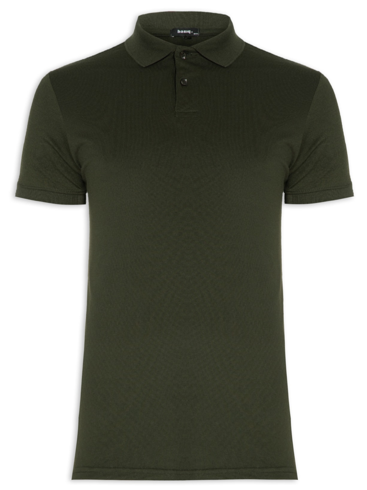 Polo Masculina Piquet Lisa - Verde