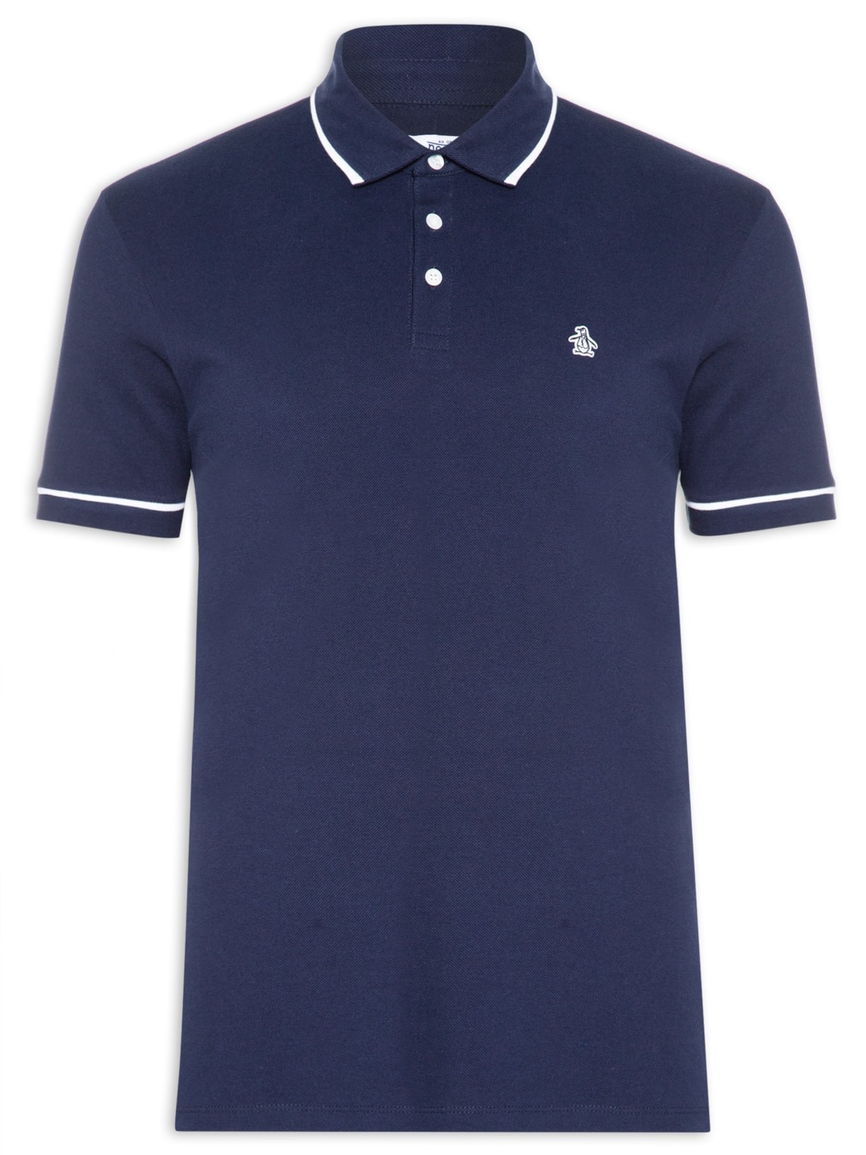Polo Masculina Piquet Liso - Azul
