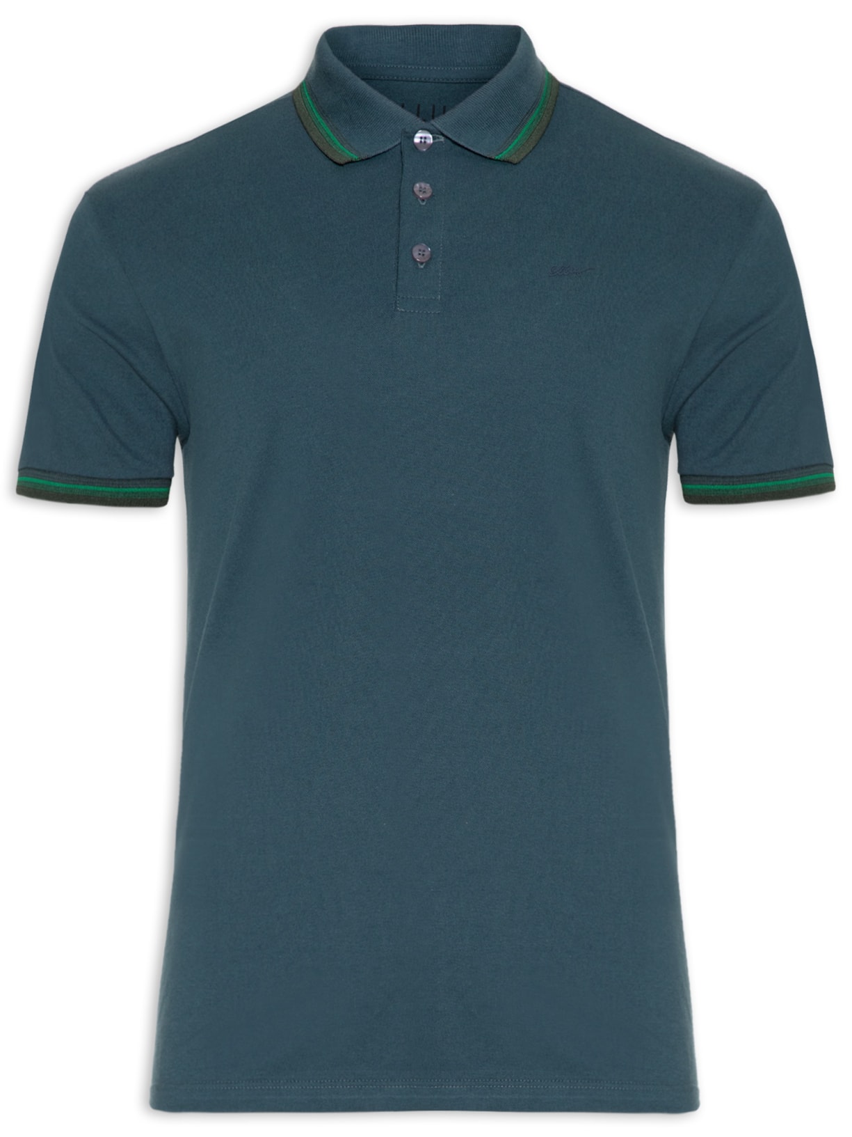 Polo Masculina Piquet Manual Classic Mc - Verde