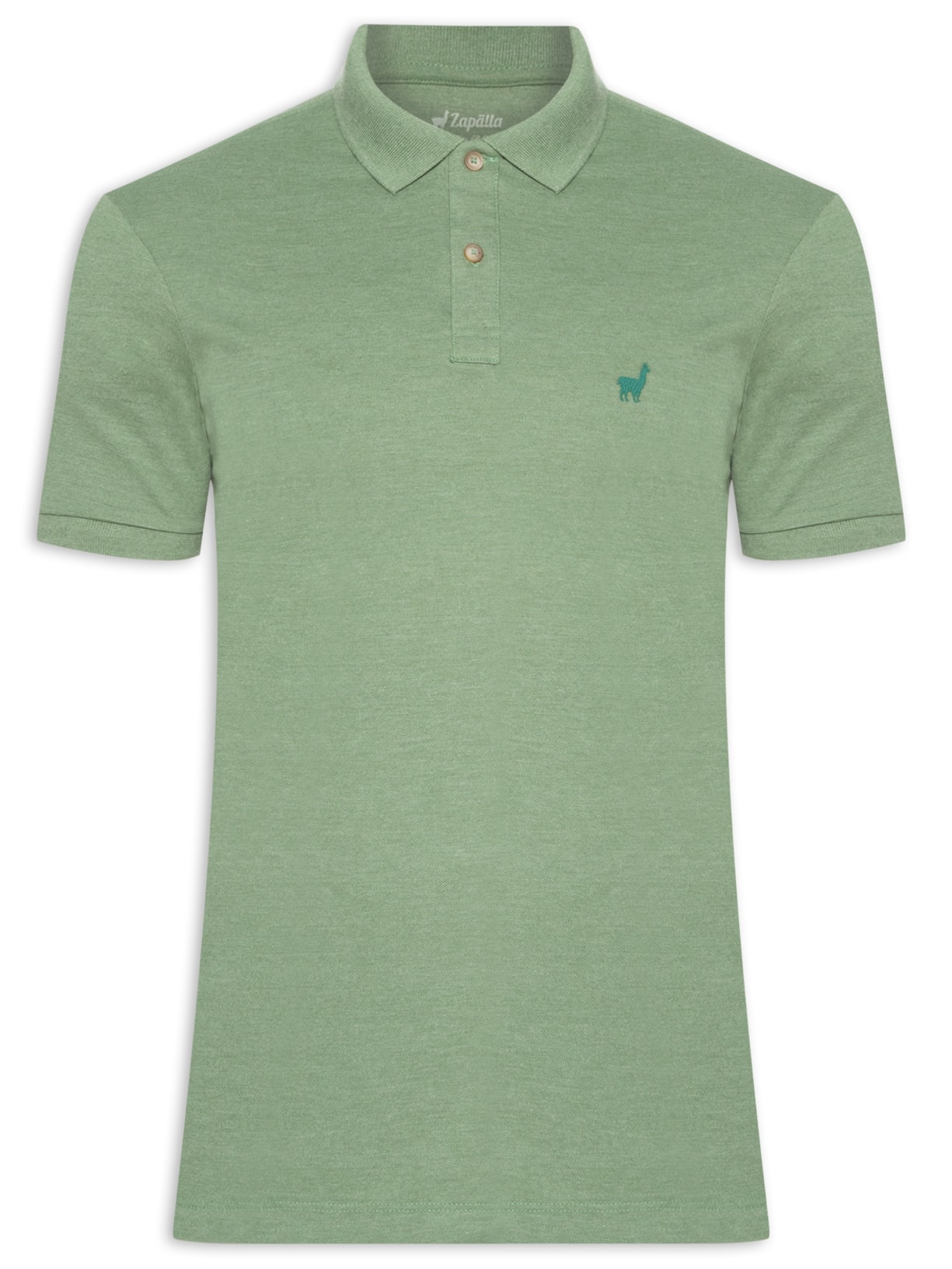 Polo Masculina Piquet Mescla Color - Verde