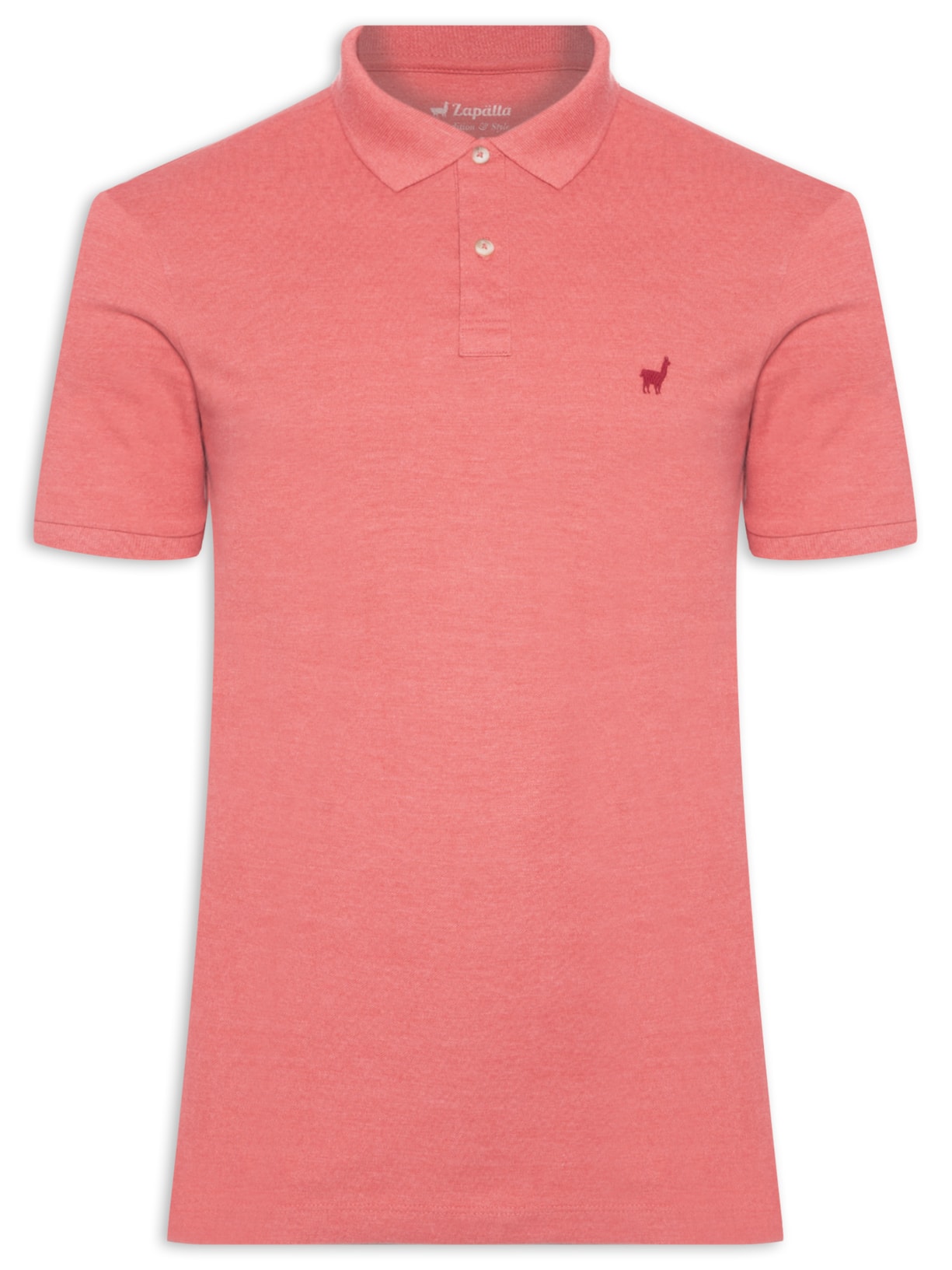 Polo Masculina Piquet Mescla Color - Vermelho
