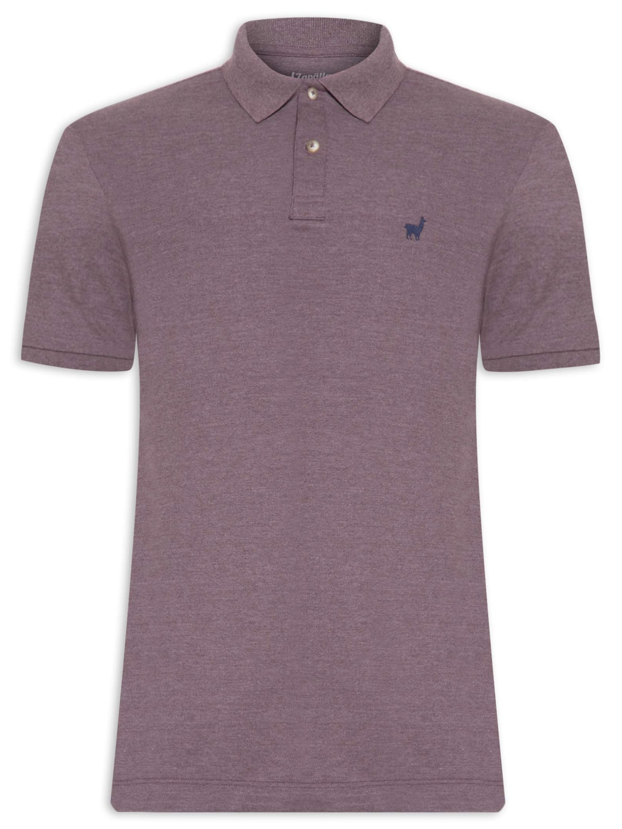 Polo Masculina Piquet Mescla Color - Vinho