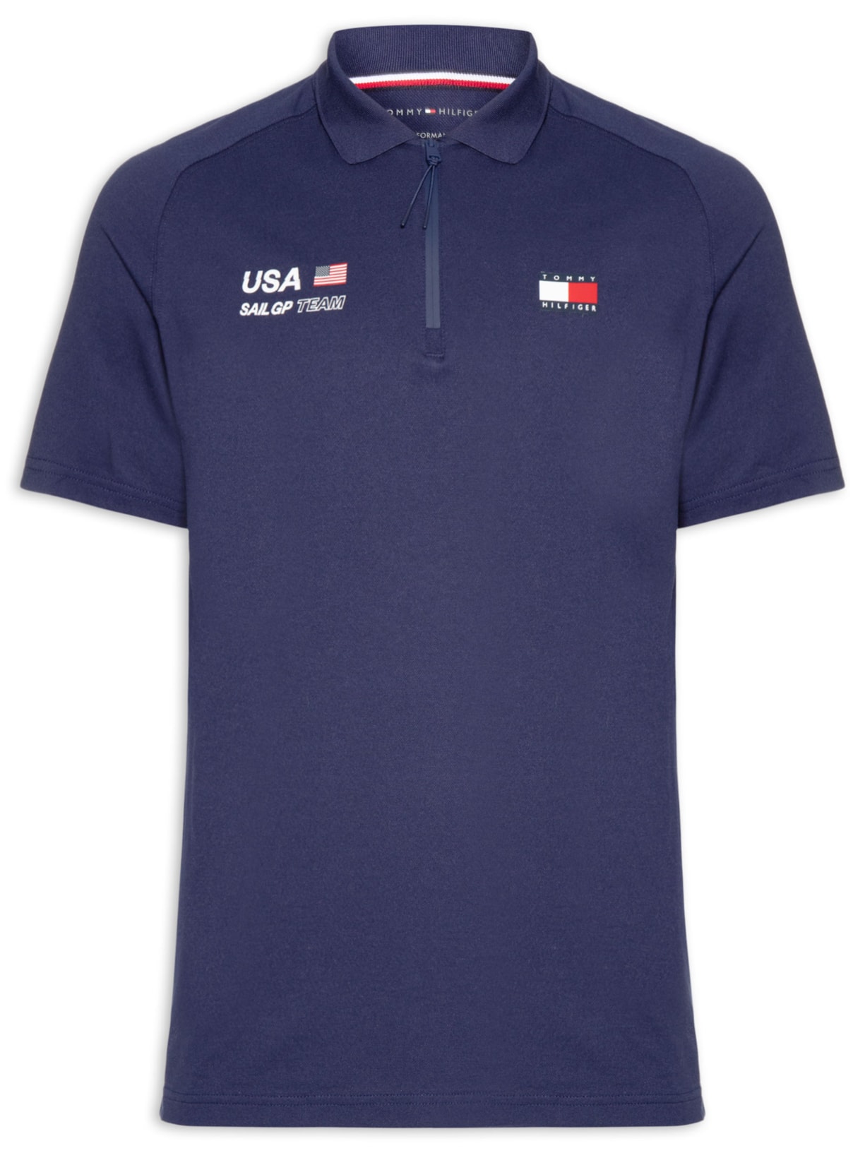 Polo Masculina Piquet Performance US Sailgp - Azul