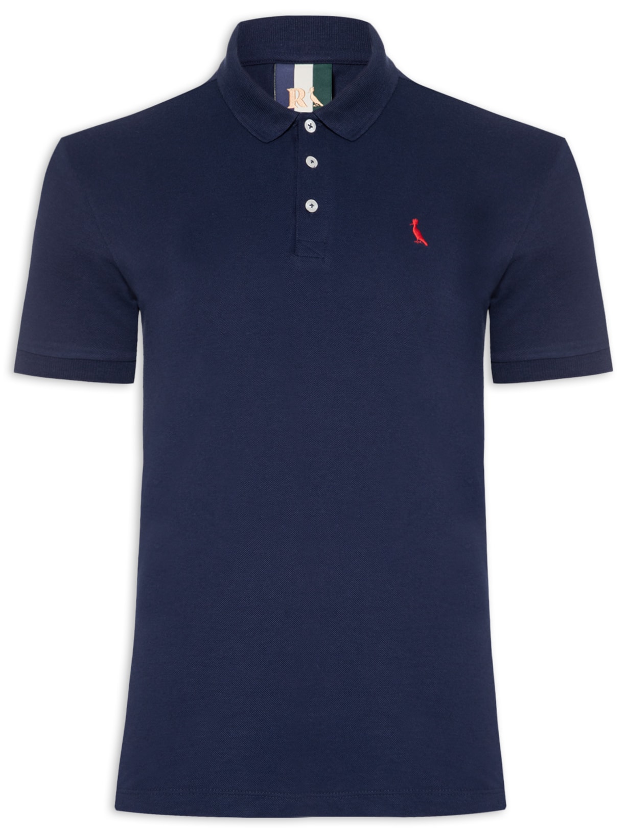 Polo Masculina Piquet Pica Pau - Azul