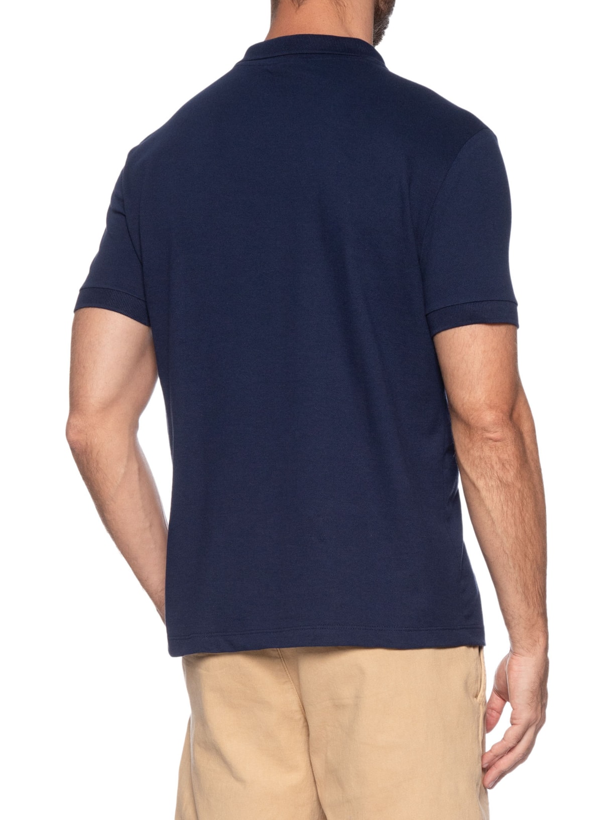 Polo Masculina Piquet Pica Pau Vermelho Azul Reserva