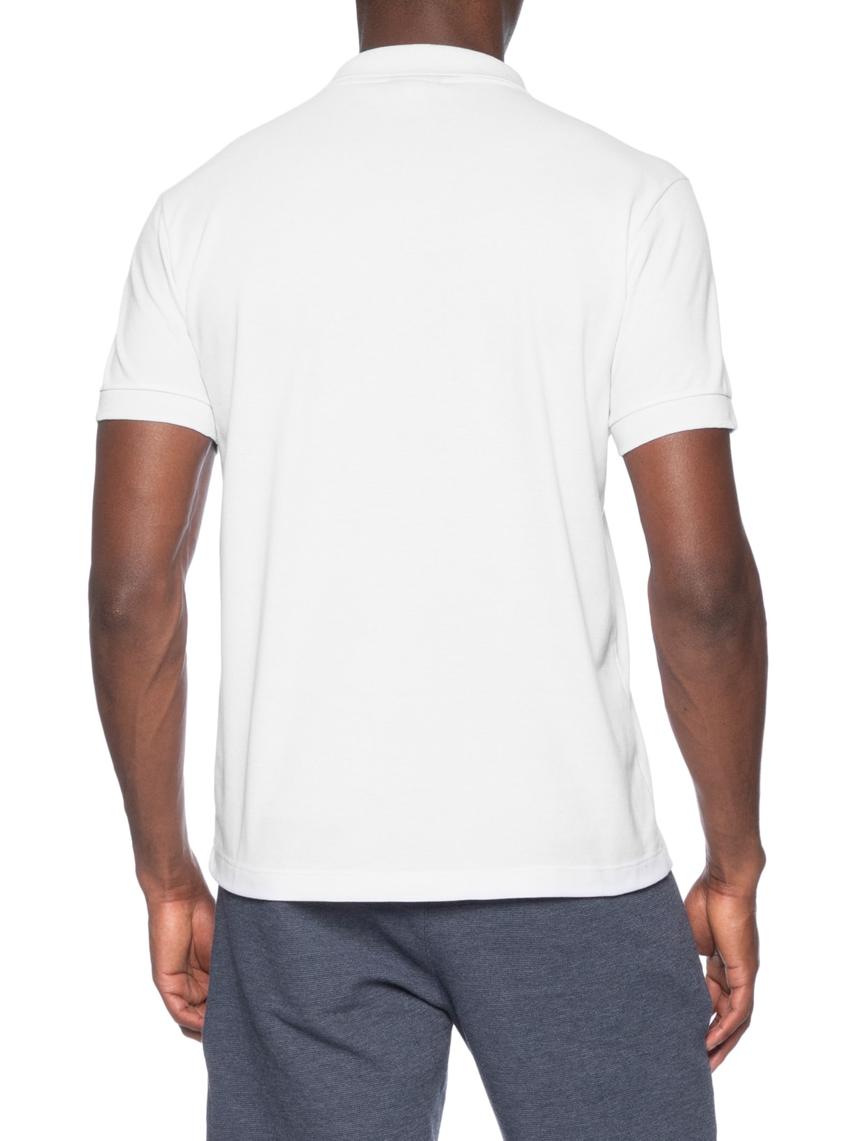 Polo Masculina Piquet Pica Pau Vermelho Branco Reserva