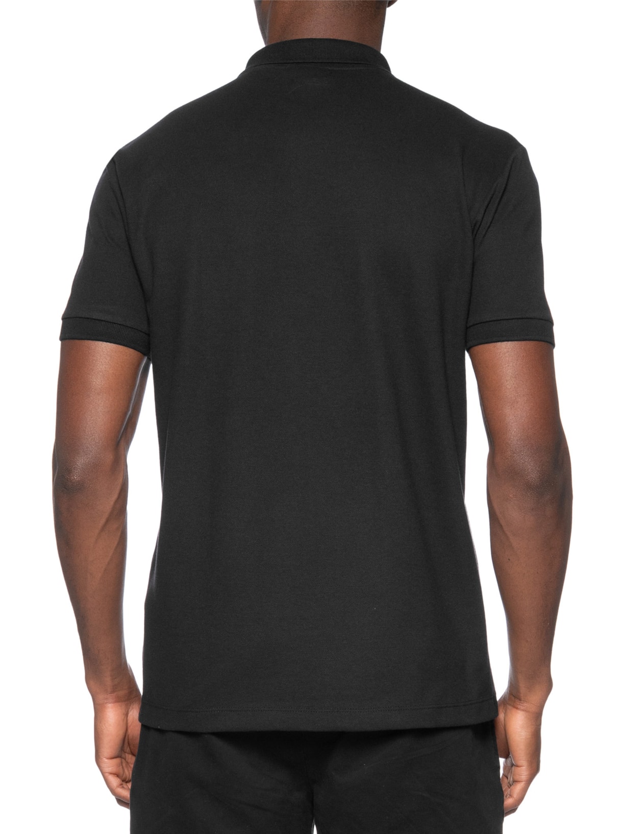 Polo Masculina Piquet Pica Pau Vermelho Preto Reserva