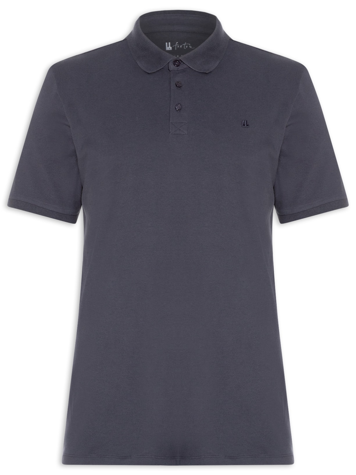 Polo Masculina Piquet Pima - Azul