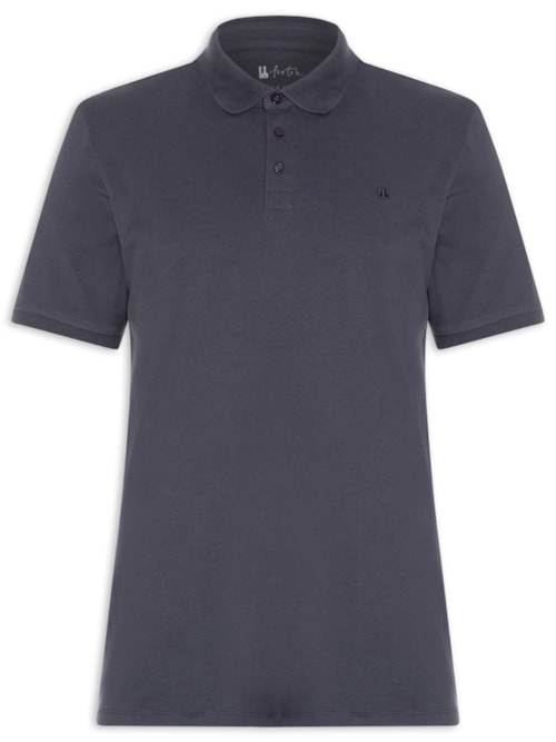 Polo Masculina Piquet Pima - Azul