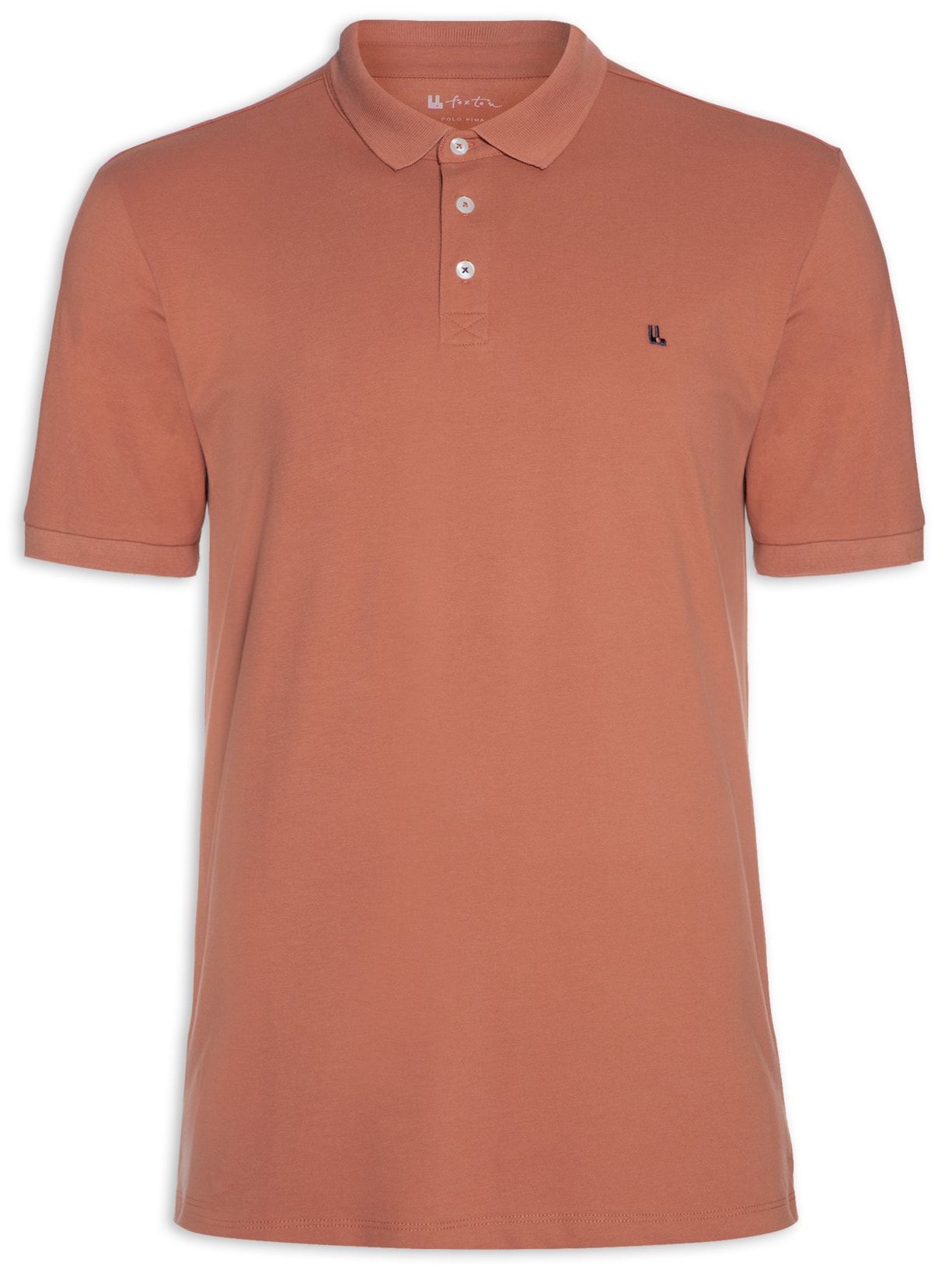 Polo Masculina Piquet Pima Coleção - Laranja